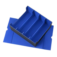 Boîte de rangement pour cartes de jeu de société, capacité 2400 cartes, pour cartes One Piece TCG, organisateur de cartes à collectionner, blocage RFID, bouton