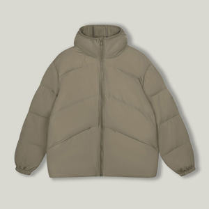 Abrigo Clásico Casual para Hombre con Capucha y Cuello Alto, Transpirable, Impermeable, Talla Grande, Relleno 80% Algodón, Grueso 150g-200g <span class=keywords><strong>RESIMPLE</strong></span> - Product Image 5