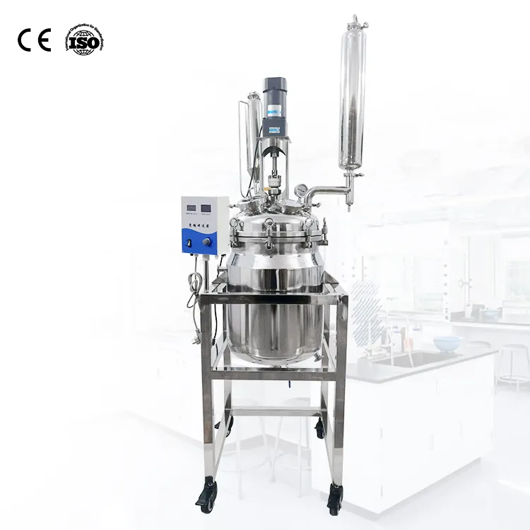 500L 1000L stainless steel reactor Chemical industrial pressure reaction vessel mixer mixing stainless steel Vessel reactor
