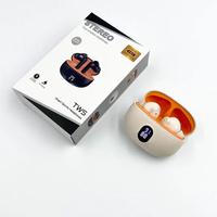 Écouteurs intra-auriculaires sans fil Bluetooth TWS avec affichage numérique et commandes tactiles - Cadeau pour la Saint-Valentin et Thanksgiving