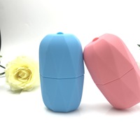 Rouleau de massage facial en PVC écologique personnalisable, forme mignonne, boule de glace en silicone pour le visage