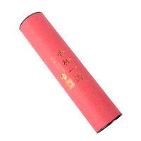 Dark Blue Textured Paper Tube Box Custom Gold Foil Logo Round Cylinder Box With Metal Closure