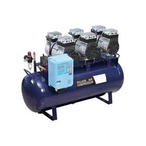 2520w 3Hp Medical Dental Oil Free Air Compressor for 6 dental chairs With Motor protecting