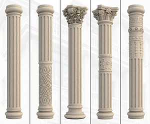 Stampo in Plastica ABS Riutilizzabile ad Alta Precisione per Colonna Romana a Strisce Rotonde, <span class=keywords><strong>Design</strong></span> per Stampaggio a Iniezione - Product Image 4