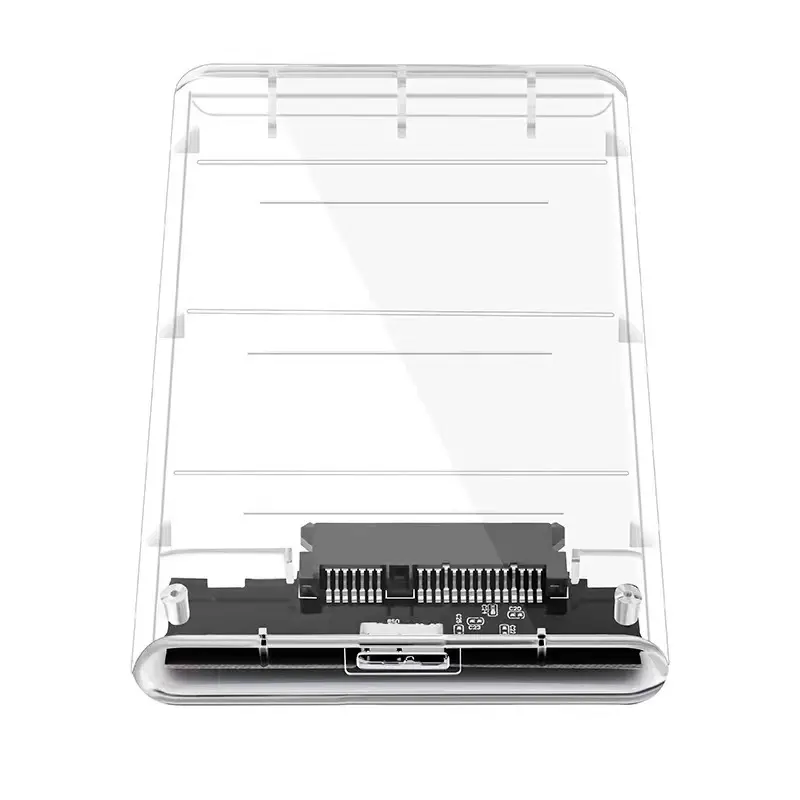 Fábrica vendida push pull plástico USB 3,0 2,5 ''HDD armazenamento portátil dispositivo caixa