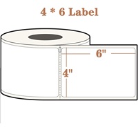 Étiquettes d'expédition thermiques directes 4x6 en carton, autocollantes, imperméables, sensibles à la chaleur, rouleaux d'autocollants à code-barres 100x150mm pour l'épicerie