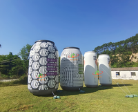 Bouteille publicitaire gonflable en toile Oxford et bâches PVC pour fournitures de fête personnalisées, accessoire pour boissons, avec kit de réparation et souffleur