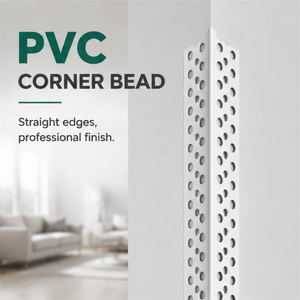 Profilé d'angle PVC professionnel pour décoration intérieure moderne, bord droit, protection murale architecturale, joint de finition pour cloisons sèches - Product Image 1