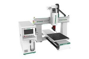 เครื่องแกะสลักไม้ CNC 5 แกนอัจฉริยะ พร้อมระบบควบคุม Syntec มอเตอร์แกนหมุน ATC 10kw โต๊ะสุญญากาศ - Product Image 5