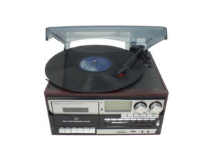<span class=keywords><strong>Tocadiscos</strong></span> de vinilo de 3 velocidades Vintage con todas las características habilitadas Reproducir grabadora <span class=keywords><strong>USB</strong></span> Altavoz CD Cassette Radio AM/FM - Product Image 4