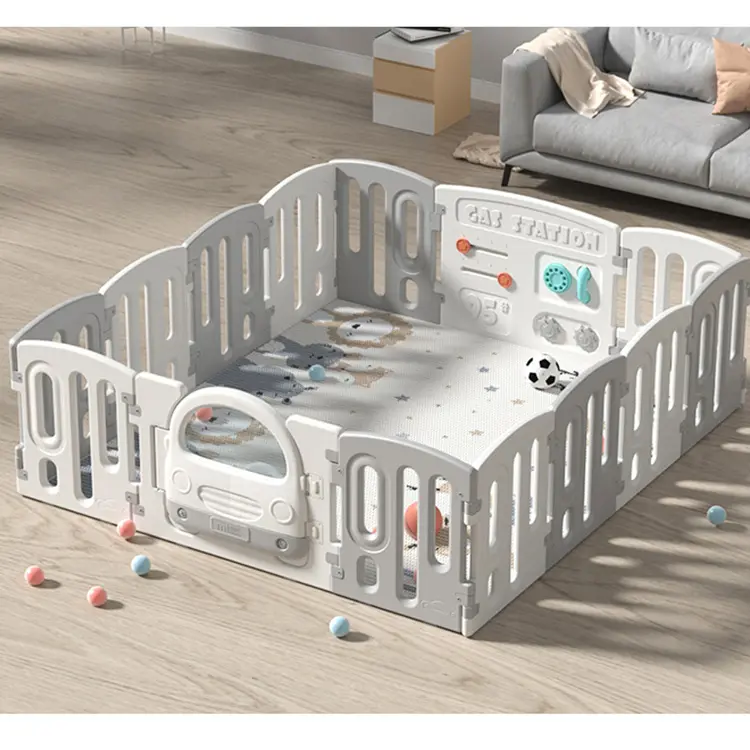 Có thể gập lại Toddler chơi bãi, centre an toàn bé hàng rào không có khoảng trống với cổng, playpen cho trẻ sơ sinh và trẻ mới biết đi, chàng trai, cô gái