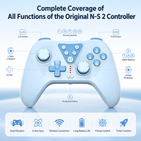 Control Inalámbrico para Switch 2 PC, Joystick con Efecto Hall, Giroscopio de 9 Ejes, Gamepad con Conector de Audio de 3.5mm, Función de Activación para NS2