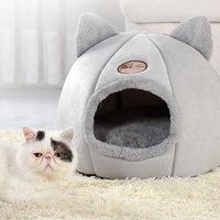 Lit pour chat en peluche chaud au design mignon avec logo personnalisé, vente en gros du fabricant