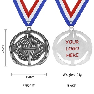 Medaglia a Forma di Corona Traforata per Premiazioni Sportive, in Oro, Argento e Bronzo, per Primo, Secondo e Terzo Posto, Premio per Maratone - Product Image 5