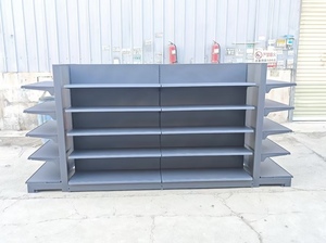 Estantería Metálica Perforada de Doble Cara, Diseño Moderno, Resistente, para Supermercado, con 5 Niveles, Montaje en Suelo - Product Image 4