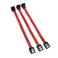 Serial ATA Red 7Pin Sata SATA a Cable de 90 grados para computadora de disco duro 6 Gbps SATA 3,0 Cable con pestillo de bloqueo