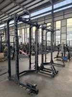 Estación de Dominadas Multigrip de Alta Resistencia Comercial, Jaula para Sentadillas, Equipo de Gimnasio para Entrenamiento de Fuerza en Centros de Fitness