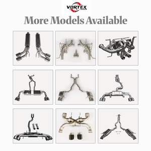 Échappement droit en titane Vortex Racing pour BMW 1M E82 N54 3.0T, bleu brûlé, ultraléger, kit de performance à haut débit - Product Image 6