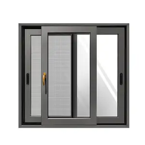 American NFRC Certification Hurricane Proof Impact Aluminium Frame Doors And Windows Aluminum Double Glaze Casement Window