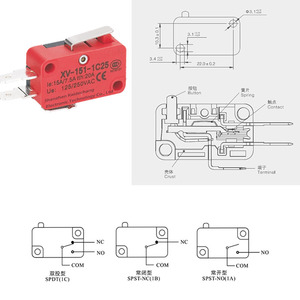 Microinterruptor en miniatura de fábrica transfronteriza KaiDC, protección IP40, 250V/125V, 20A, interruptor de límite de viaje - Product Image 3