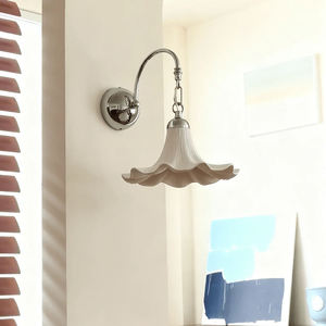 Lampade da Parete <span class=keywords><strong>in</strong></span> Ceramica Stile Francese Antico con LED 3000K Luce Calda, Garanzia di 3 Anni - Per Testata del Letto, Soggiorno, Corridoio, Balcone - Product Image 4