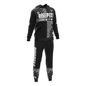 Conjunto Deportivo Personalizado de Sudadera Gruesa de Gran Tamaño y Pantalones Deportivos para Hombre, Estilo Urbano, para Invierno - Product Image 3