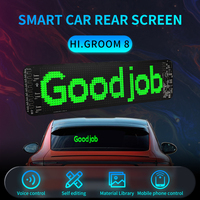 Panneau d'écran LED souple programmable pliable Android iOS APP contrôle Flexible LED affichage Ticker Board pour la publicité de fenêtre de voiture