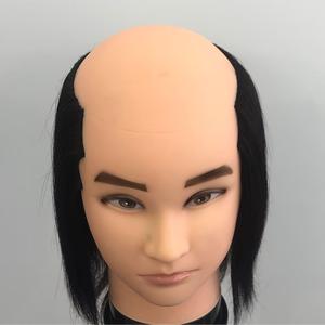 Prix de gros Hommes Mannequin Tête de poupée sans <span class=keywords><strong>cheveux</strong></span> au milieu Tête de mannequin chauve Tête d'entraînement chauve pour homme - Product Image 1