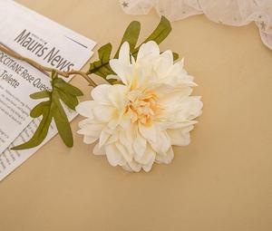 T-76 vente en gros haut de gamme plusieurs couleurs fleur de Dahlia artificielle pour désherber salon décoration florale fleur de soie - Product Image 4