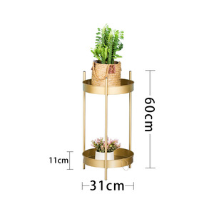 Décoration métal fleur support de rangement sur pied plante décoration balcon intérieur transfrontalier multicouche pot de fleur grand - Product Image 6