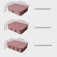 Bac à glaçons pour bébé avec couvercles - Moules en silicone flexibles pour boissons et stockage d'aliments pour bébé, sans BPA, écologiques