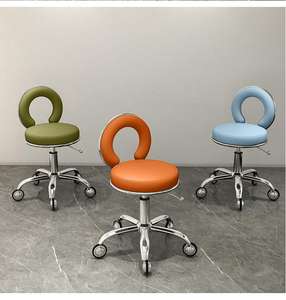 Tabourets de bar design RPDH30 <span class=keywords><strong>avec</strong></span> dossier circulaire et fonction coulissante - Convient aux bars, aux bars domestiques, aux comptoirs d'accueil et aux caisses enregistreuses - Product Image 6