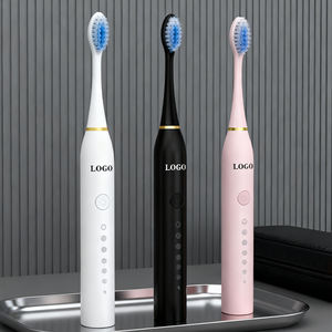 Brosse à dents électrique professionnelle rechargeable 3 couleurs avec logo personnalisé pour nettoyage dentaire en profondeur, étanche pour adultes - Product Image 1