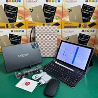 Nouvelle tablette PC professionnelle Sailbook B40pro 10,1 pouces MTK Octa Core 2026 avec clavier et souris Android 15.0 GSM 2SIM+WIFI