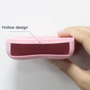 Venta al por mayor de pestañas cepillo de limpieza estera pequeña en forma de corazón de etiqueta privada de lujo de silicona cara maquillaje cepillo limpiador y secador - Product Image 4