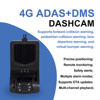 Caméra embarquée 4G 1080P 2 canaux avec WiFi, GPS, ADAS, DMS, surveillance du conducteur, détection ACC, enregistreur vidéo en temps réel pour camions et flottes de véhicules