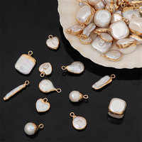 Anti-ternissement étanche bricolage breloques 18k PVD plaqué or en gros en acier inoxydable 316L perle pendentifs pour la fabrication de bijoux