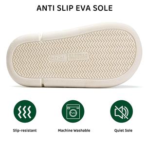 Pantoufles de Noël YL-25014 pour femmes-Chaussures d'intérieur confortables pour la maison avec motif de dessin animé Père Noël et renne - Product Image 5