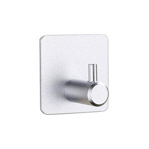Self Adhesive Hooks Wall Upgraded Self Adhesive Hooks Heavy Duty Wall Hooks Space Aluminum Hangers On Wall Bathroom Kitchen Storage Hooks Silver Brushed