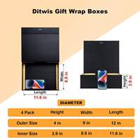 Boîte en carton rigide pliable magnétique en papier de luxe personnalisée, boîte à cadeaux pliable magnétique