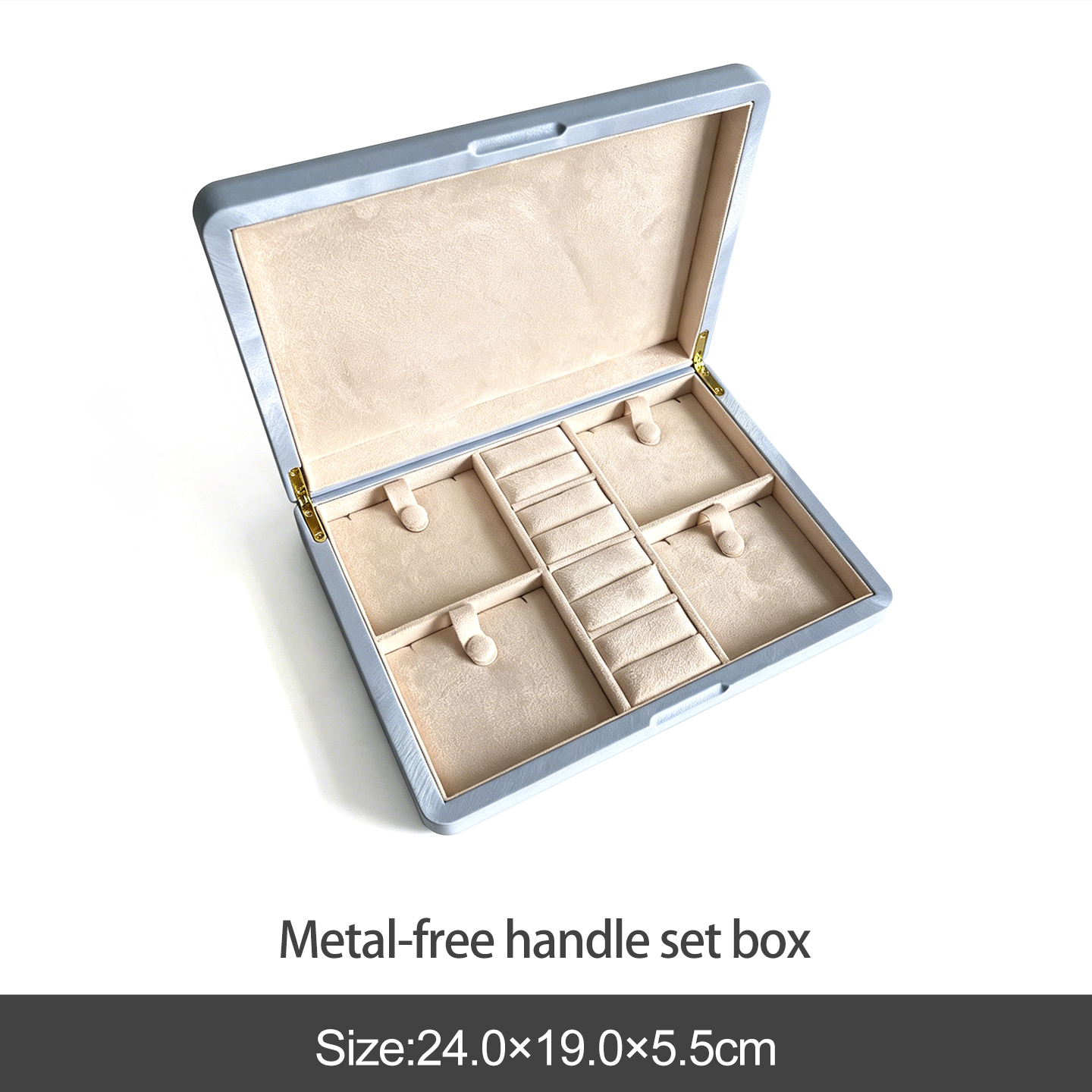 Blue metal-free handle set box