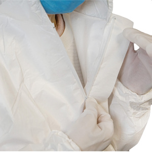 Combinaison de protection jetable antistatique et anti-poussière en PP non tissé de haute qualité 35 g/m² <span class=keywords><strong>pour</strong></span> <span class=keywords><strong>peintre</strong></span>, construction et salle blanche - Product Image 5