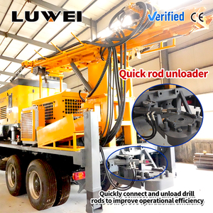 מקדחת מים ניידת על משאית 1000 מטר, טכנולוגיה חדישה, מכונת קידוח גדולה על גלגלים להפקת מי תהום - Product Image 5