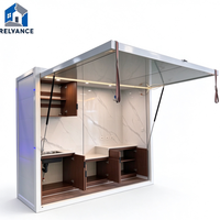 RELYANCE Cuisines Extérieures Ignifuges pour Événements et Divertissements en Plein Air, Résistantes aux Intempéries, Armoires de Cuisine Extérieures, Auvent Solaire