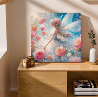 Autocollant diamant 5D Star VA001 Portrait, peinture par points de cristal faite à la main encadrée 30x30cm, écologique, portable, nouveauté