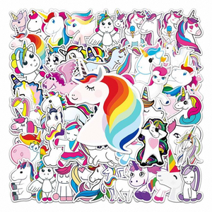 Autocollants en vinyle personnalisables imperméables A4 A6, motif petit poney licorne mignon, impression CMJN, étiquettes de récompense pour enfants - Product Image 3