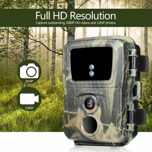กล้องติดตามสัตว์ป่า 20MP 1080P 42 ดวง 940nm IR ไร้แสงสะท้อน มองเห็นในเวลากลางคืนได้ไกล 30-40 ฟุต กันน้ำระดับ IP65 ใช้สำหรับติดตั้งบนต้นไม้ สำหรับการล่าสัตว์กลางแจ้ง - Product Image 4