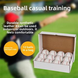 Bóng chày cứng lõi nút chai 9 inch số 9, chất liệu PVC, dùng tập luyện, an toàn cho trẻ em, thanh thiếu niên và học sinh, có thể in logo tùy chỉnh - Product Image 4