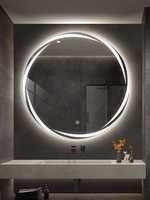 Nouveau Miroir LED de Salle de Bain Intelligent avec Éclairage Blanc Chaud Anti-Buée et Design Moderne