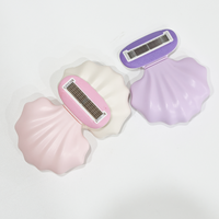 Rasoir pour femmes en forme de coquille, mini rasoir portable à 5 lames, lavable, détachable, pour l'épilation